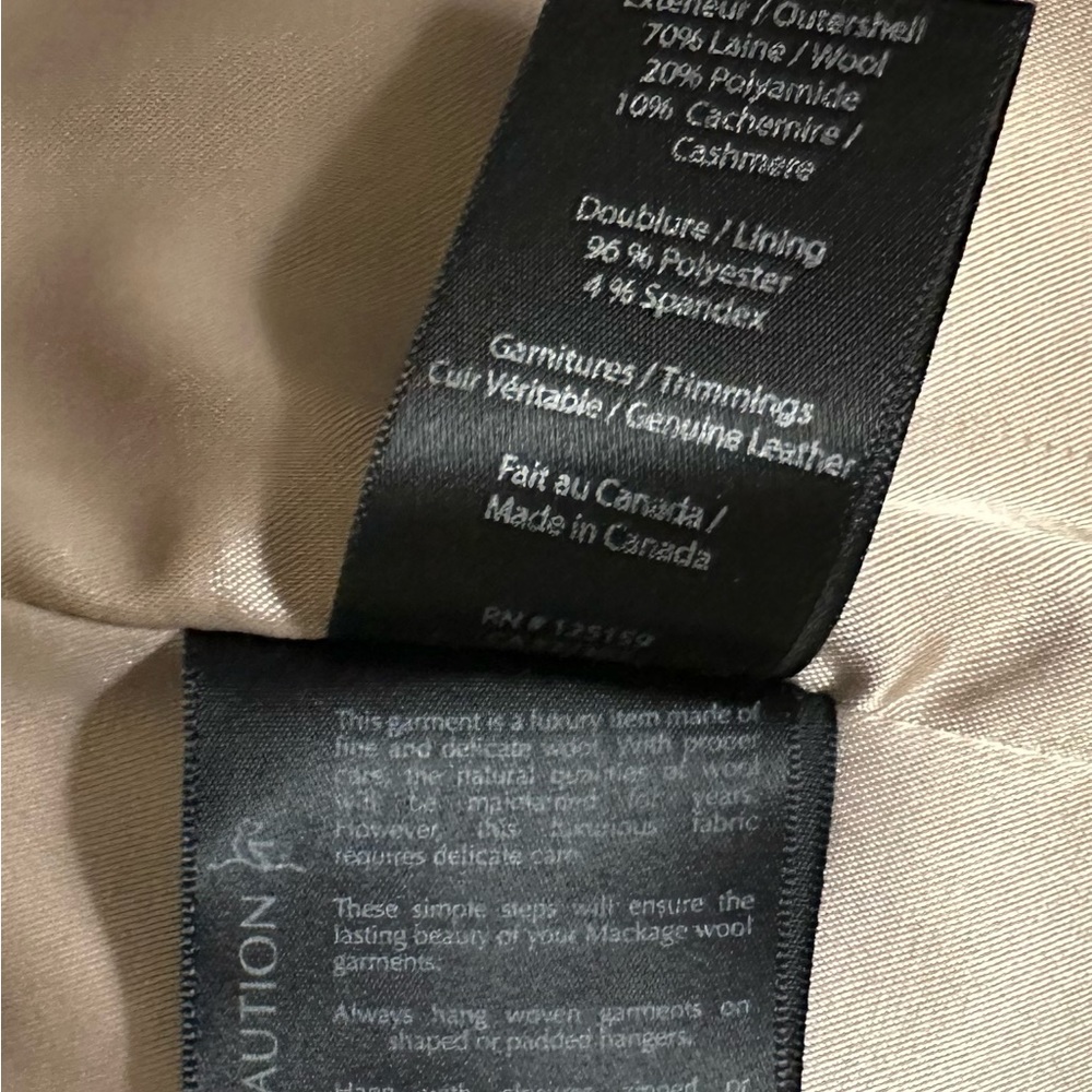 Mackage winter women’s coat. Size xxs - Picture 5 of 5